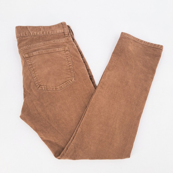 J. Crew Other - J Crew 484 Corduroy Pants Mens Size 32x30 Brown Straight Fit Cotton Blend
